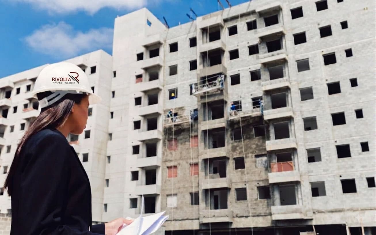Supervisión de obra de RIVOLTA en un edificio de infraestructura de salud